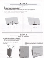 Club Car DS Tinted Folding Golf Cart Windshield (Square style) 1982-2000 - 3 Guys Golf Carts