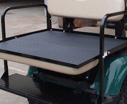 Rear Flip Seat Kit-Buff for Club Car Precedent Golf Carts 2004+ - 3 Guys Golf Carts