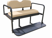 Rear Seat Kit- Tan for Club Car DS Golf Carts 1982+ - 3 Guys Golf Carts