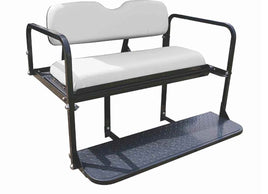 Rear Seat Kit- White for EZGO TXT Golf Carts 1995+ - 3 Guys Golf Carts