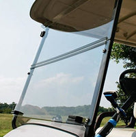Clear, Folding Windshield for EZGO TXT Golf Carts 1994.5-2013 - 3 Guys Golf Carts