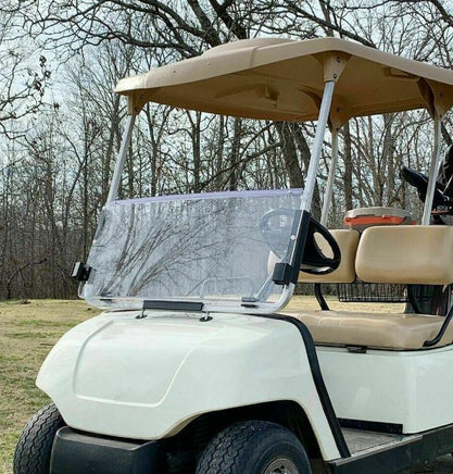Clear, Fold-Down Windshield for Yamaha G22 Golf Carts Only 2003-2006 - 3 Guys Golf Carts